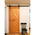 From the farm sliding barn door with barn door hardware and oak wood
